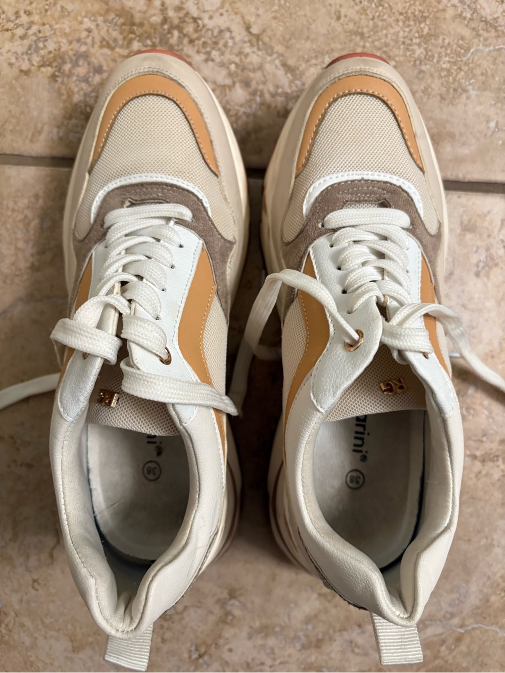 Renato Garini Chunky Sneakers Platform Dad Shoes EU 38